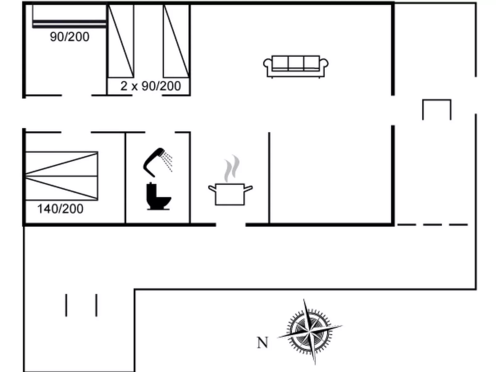"Eriksine" - 1.9km from the sea-Inside