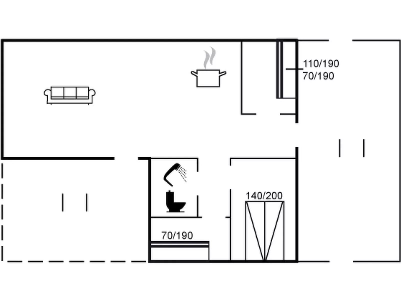 "Mira" - 375m from the sea-Dedans