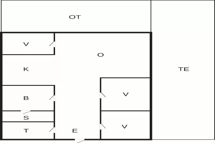 Maison de vacances pour 8 a Pandrup-By Traum-Plan