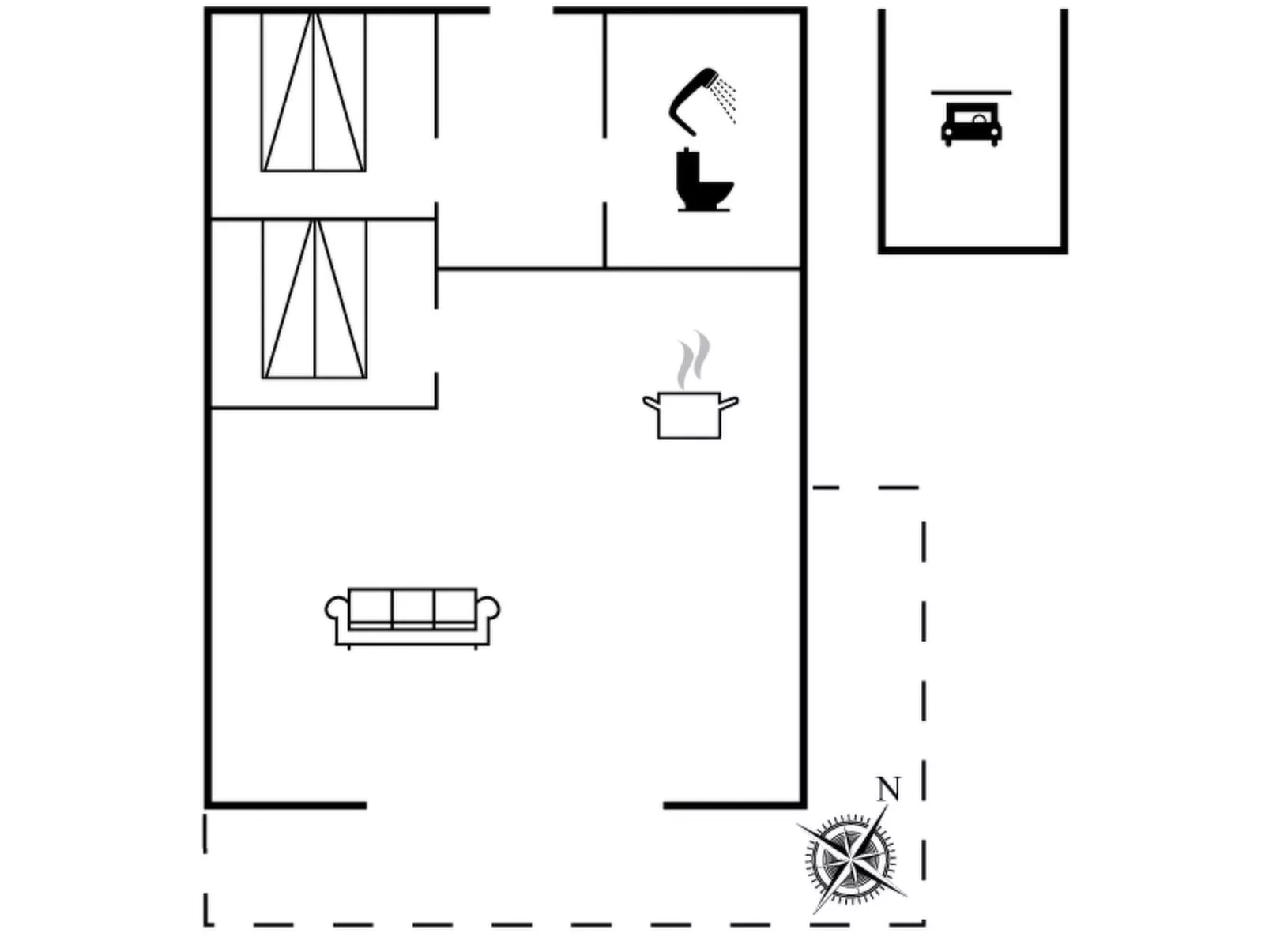 "Arnsten" - 900m from the sea-Dedans