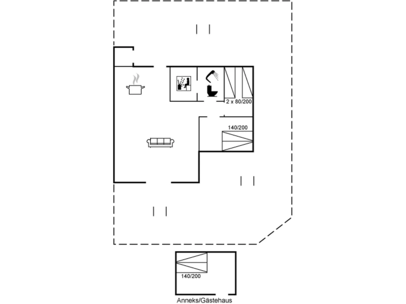 "Bernadine" - 400m from the sea-Inside