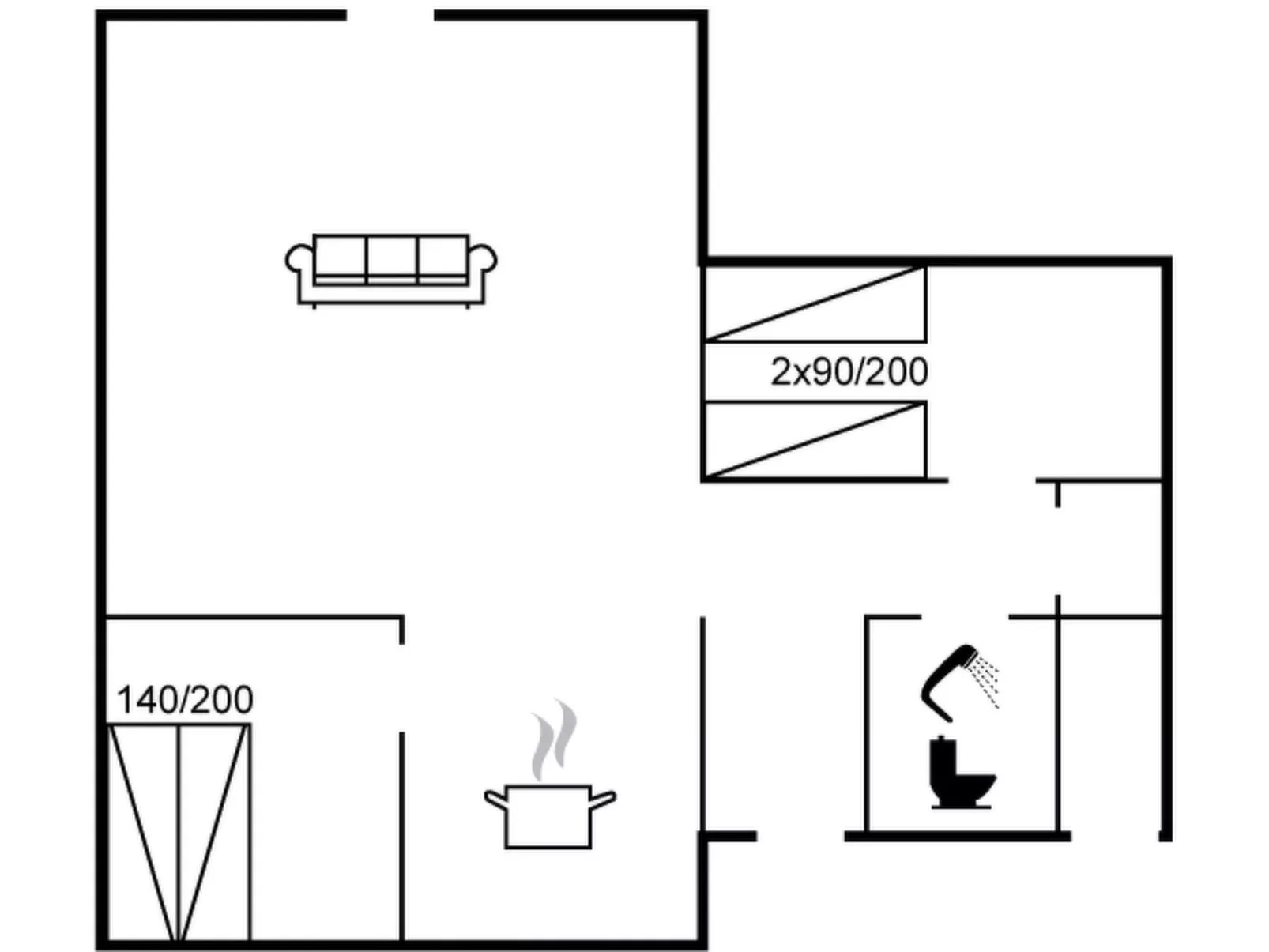 "Ginette" - 400m to the fjord-Dedans