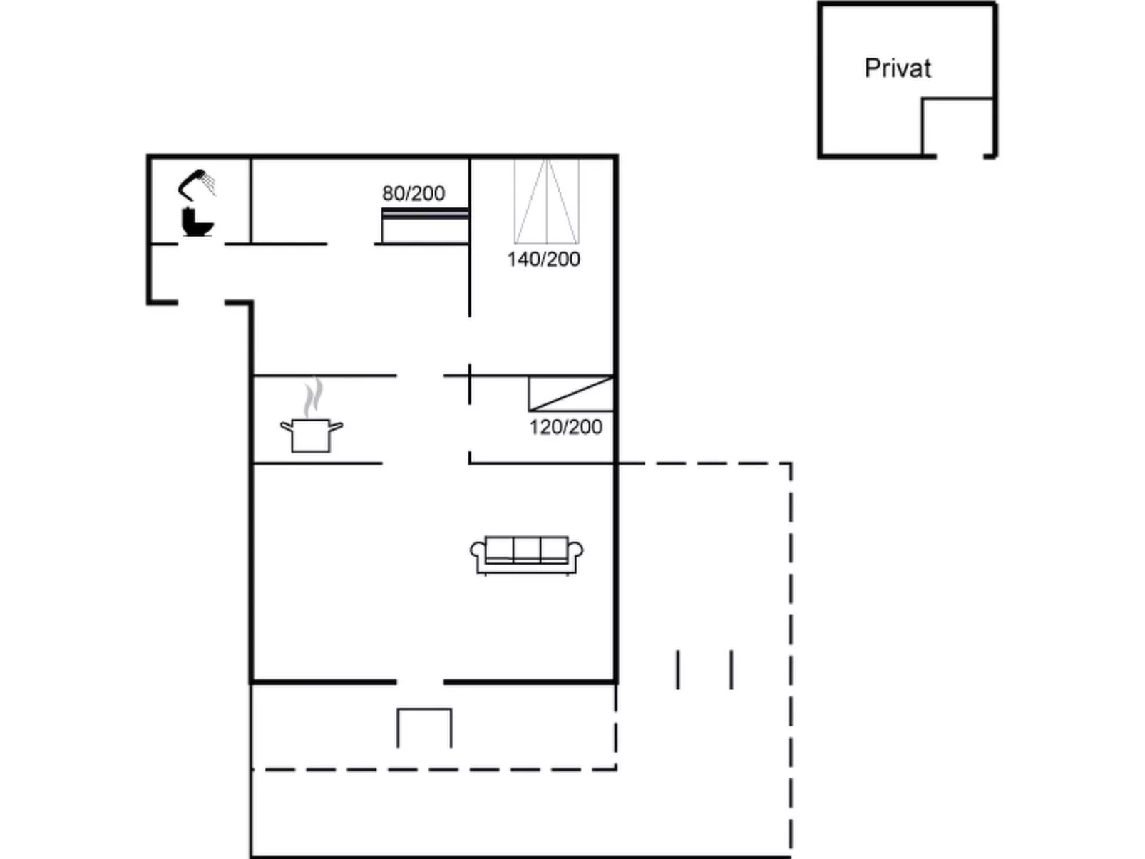 "Reimund" - 400m from the sea-Inside