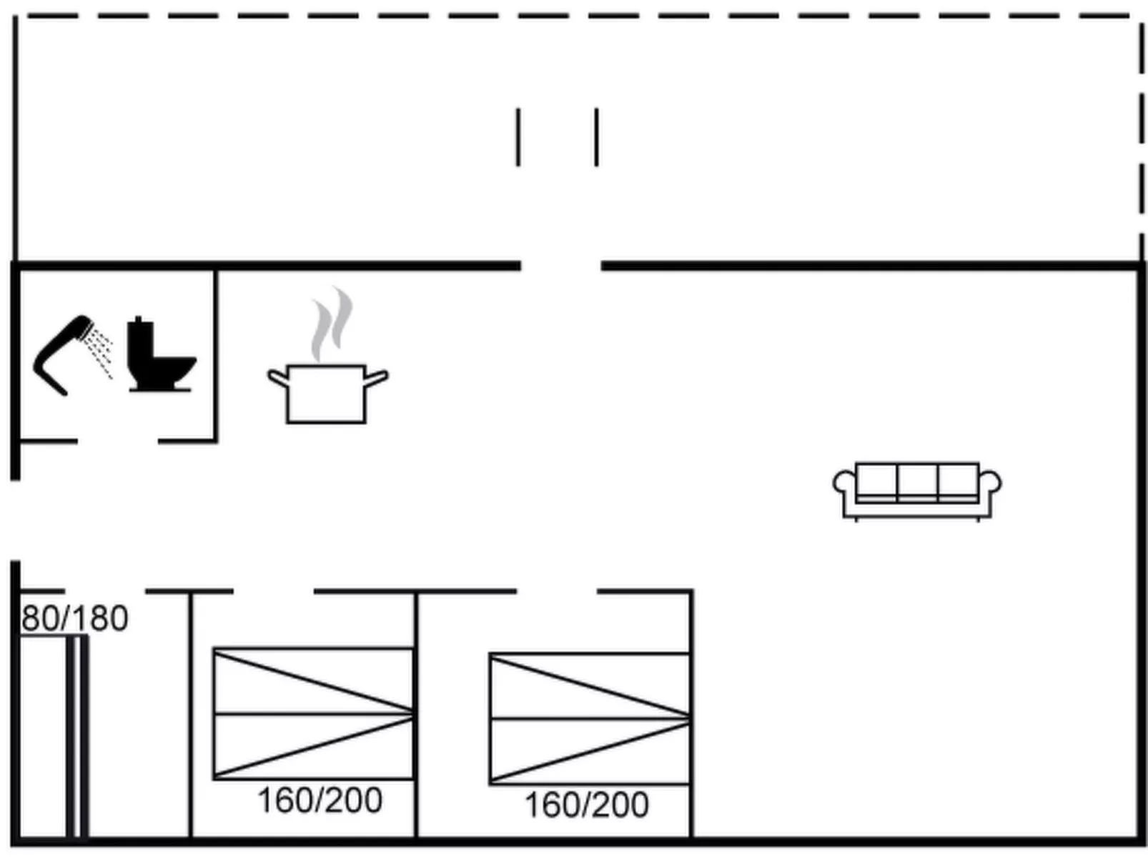 "Joon" - 100m from the sea-Drinnen