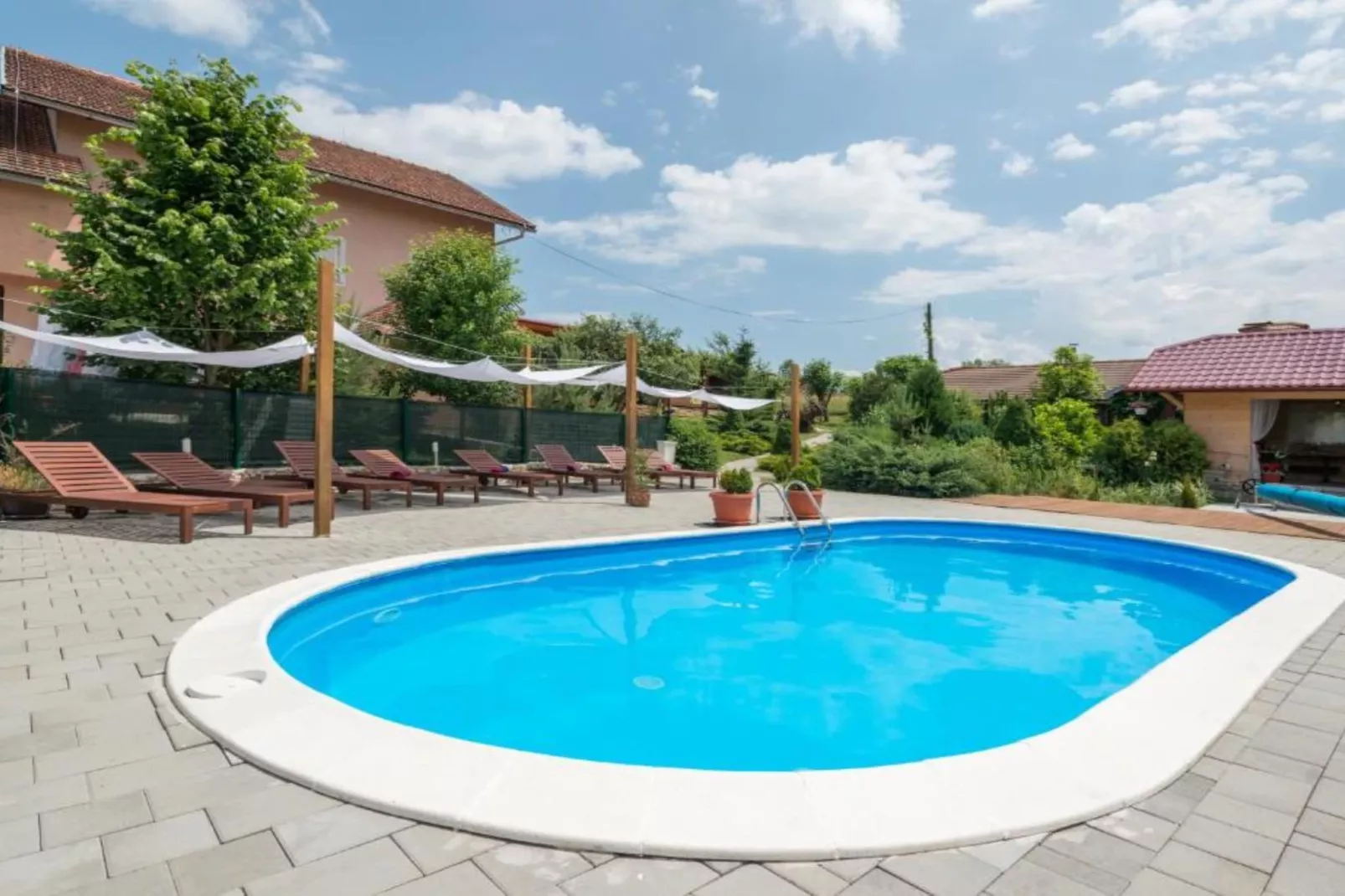 Villa Rubcic - Double room with Terrace and Pool View - (6)-Schwimmbad