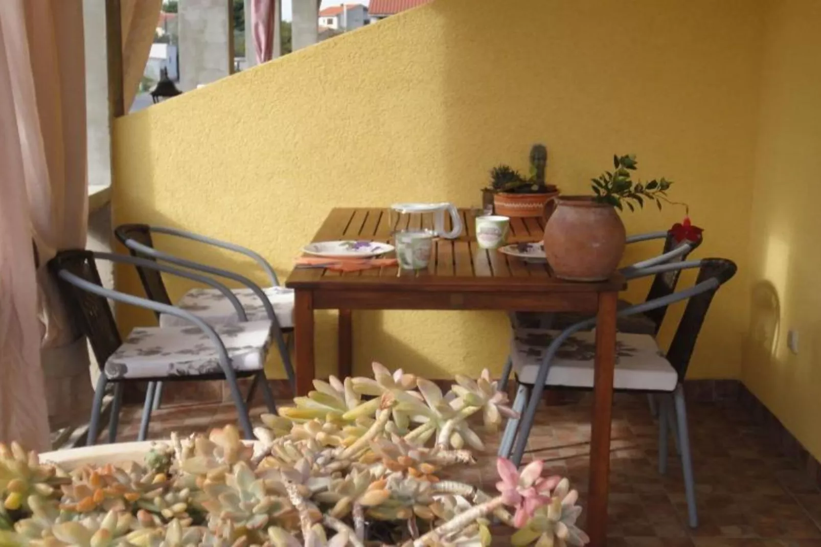 Cozy Vodice Garden Apartments With Terrace and BBQ -  Comfort one bedroom apartment (GREEN)-Terrasse