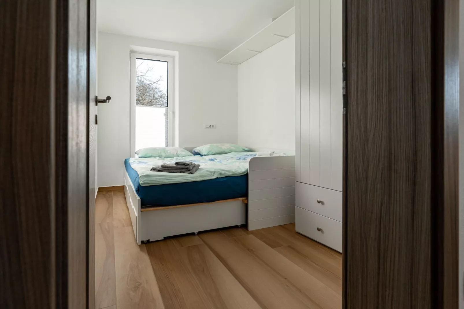 Peaceful Oasis in Nature Holiday Home with Terrace and Sauna - Three Bedroom Holiday Home with Terrace and Sauna-Bedroom