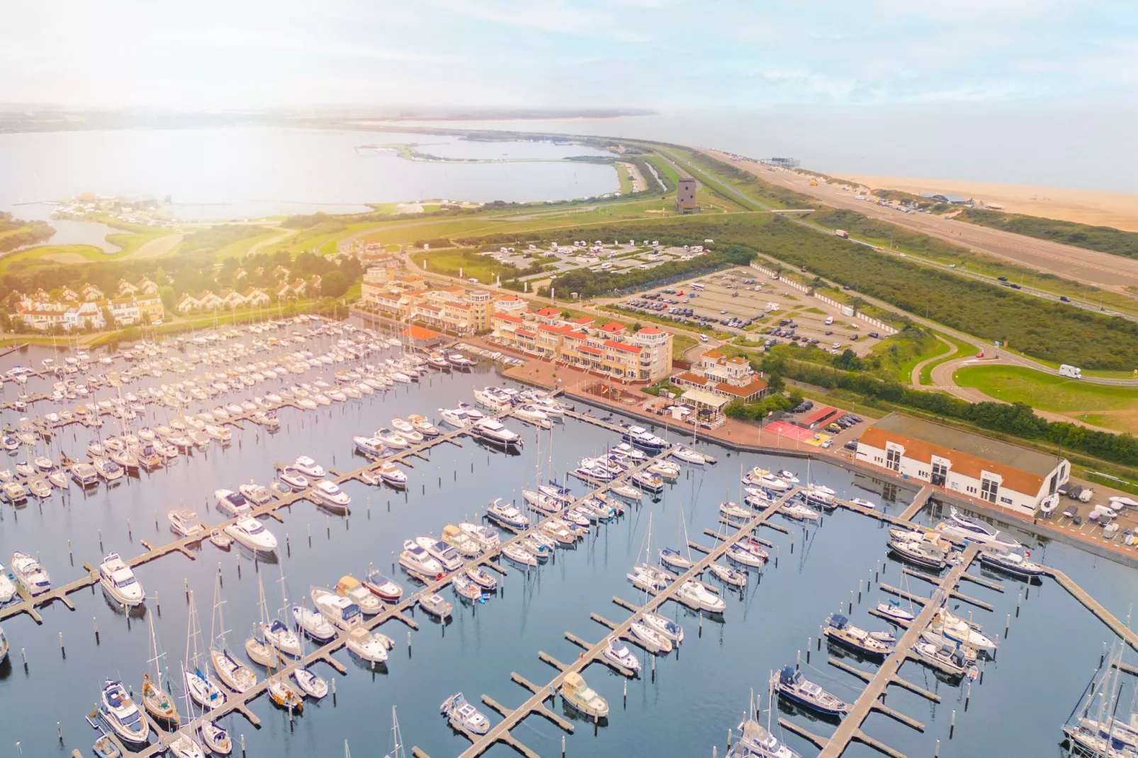 Marina Port Zélande 2-Gebiete Sommer 1 km