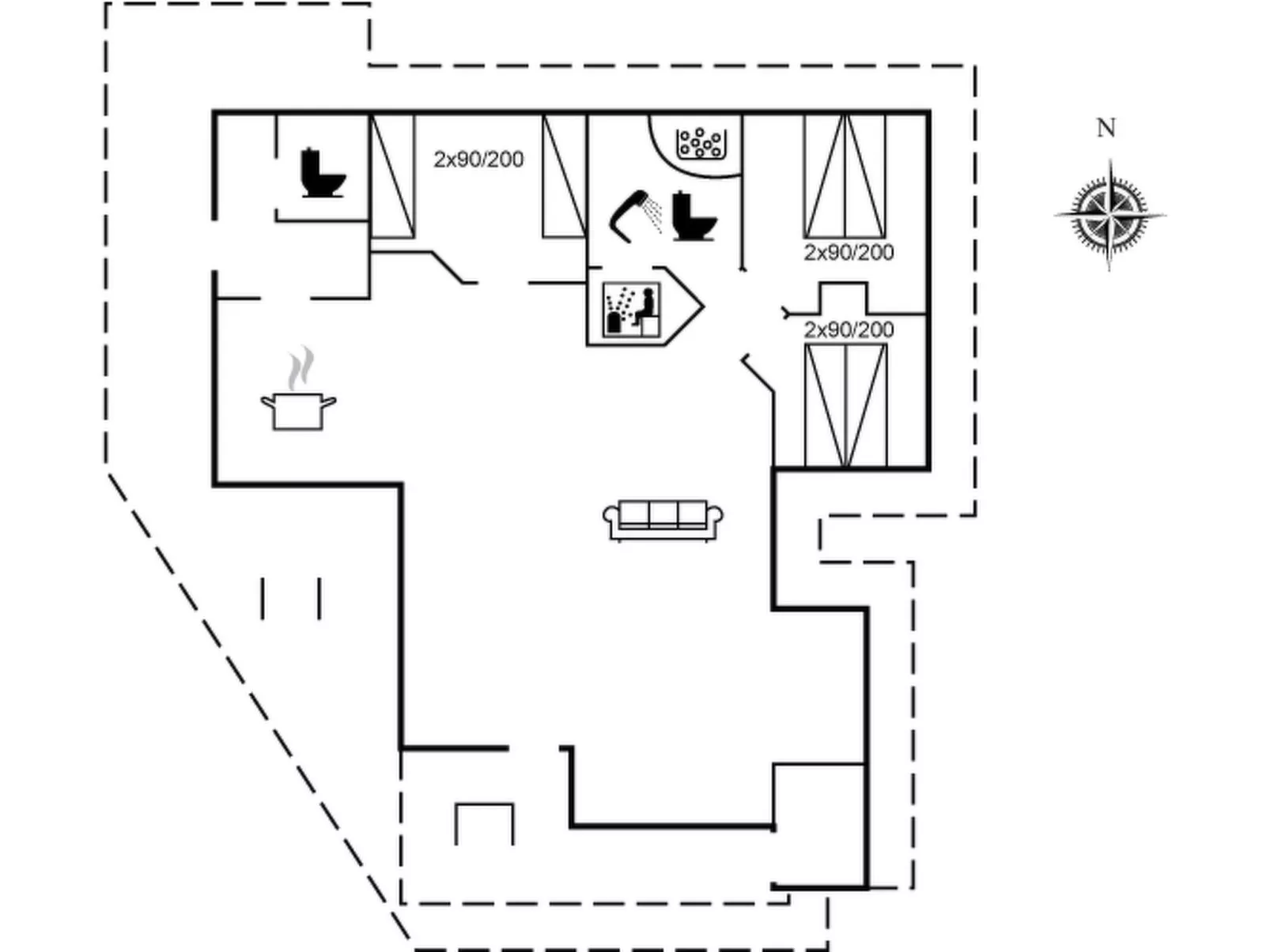 "Bruse" - 200m from the sea-Drinnen