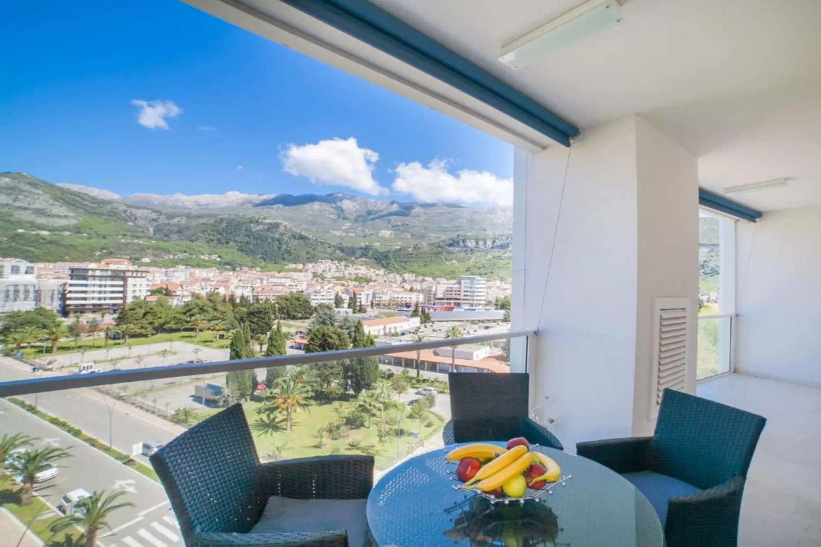 Exclusive Budva Stay Steps From the Beach - One Bedroom Apartment with Balcony-Terrace balcony