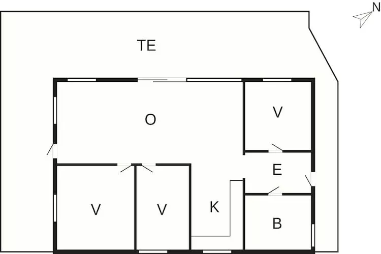5 star holiday home in Rødby-Floor plan