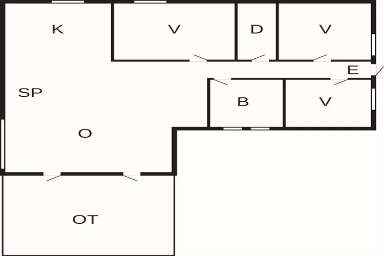 6 person holiday home in Hadsund-Floor plan