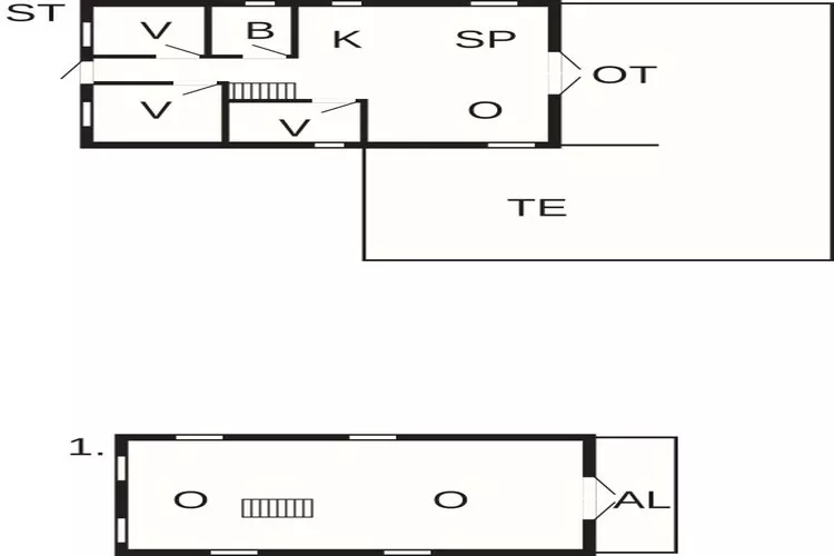Maison de vacances pour 6 a Thyholm-Plan