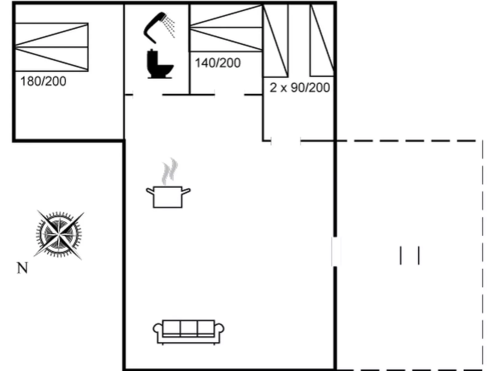"Matz" - 350m from the sea-Inside