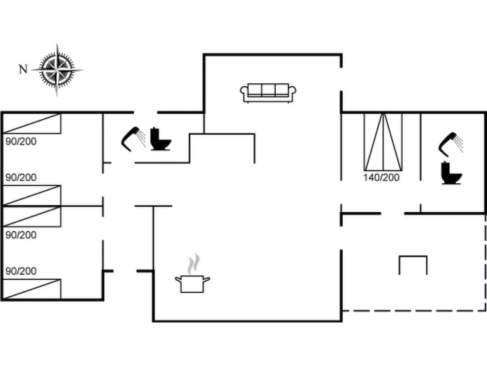 "Tilke" - 400m from the sea-Inside