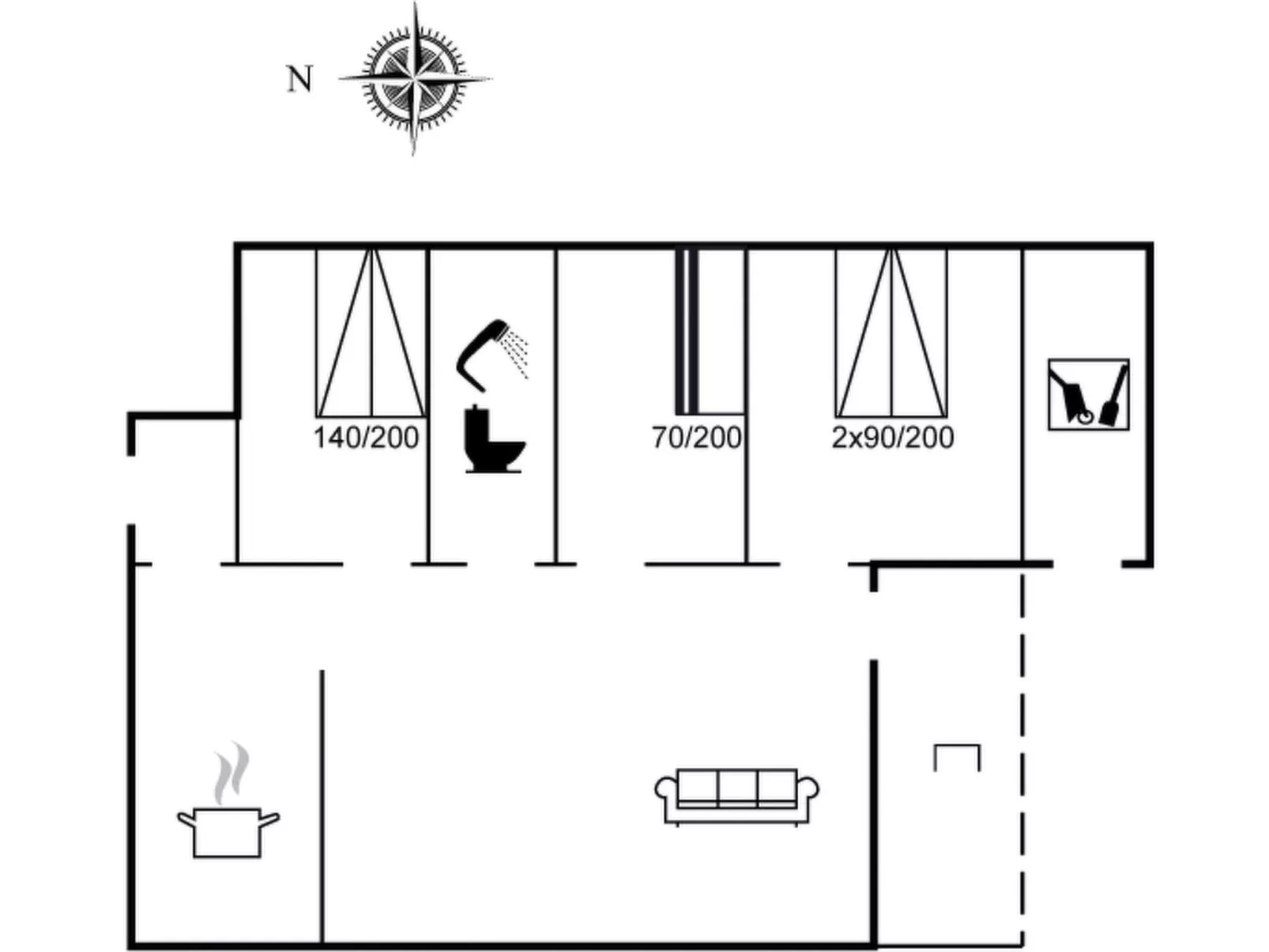 "Thera" - 2.8km from the sea-Inside
