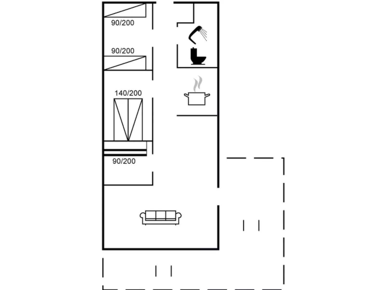 "Milrid" - 800m from the sea-Inside