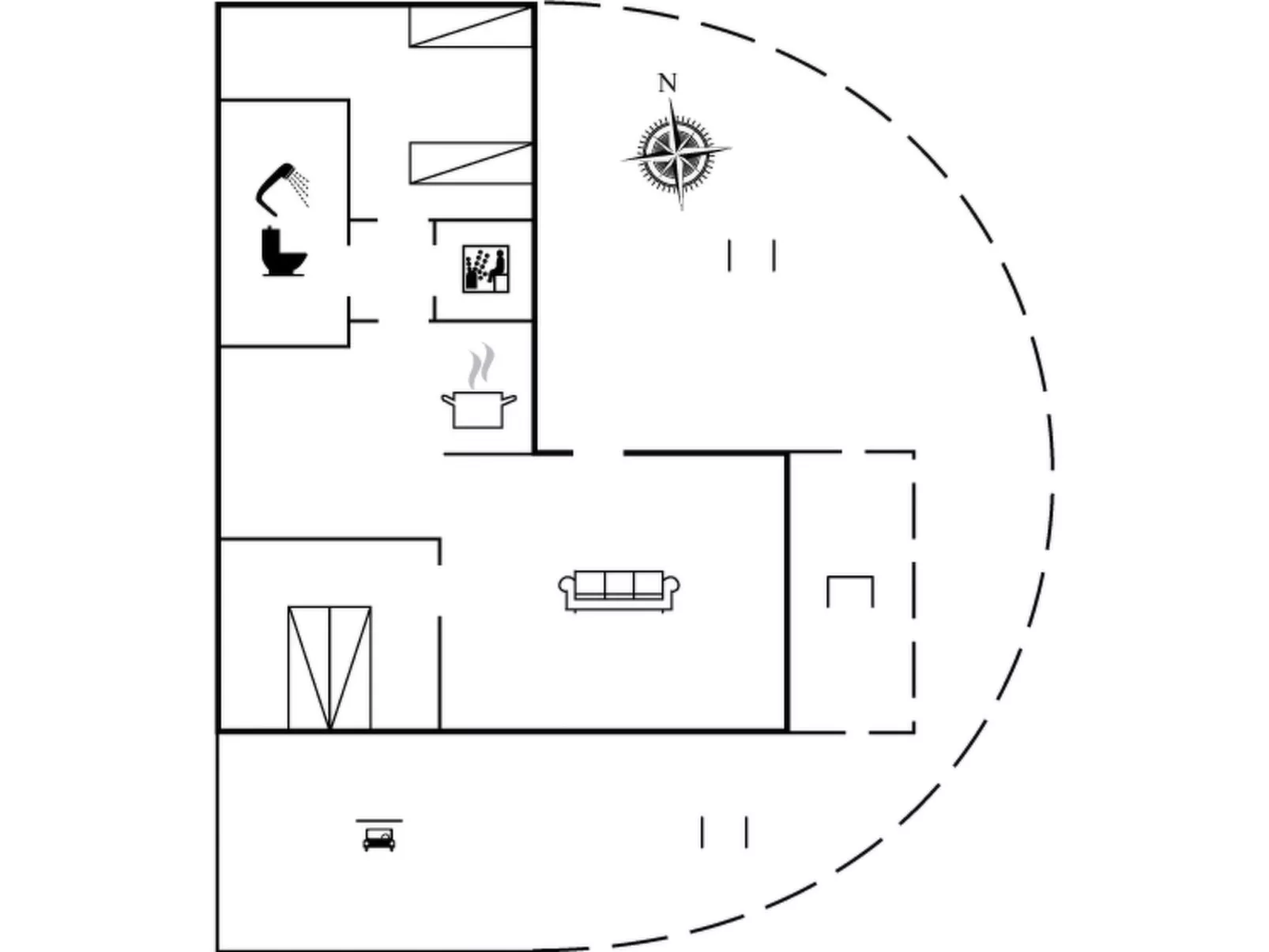 "Eilika" - 3.6km from the sea-Inside