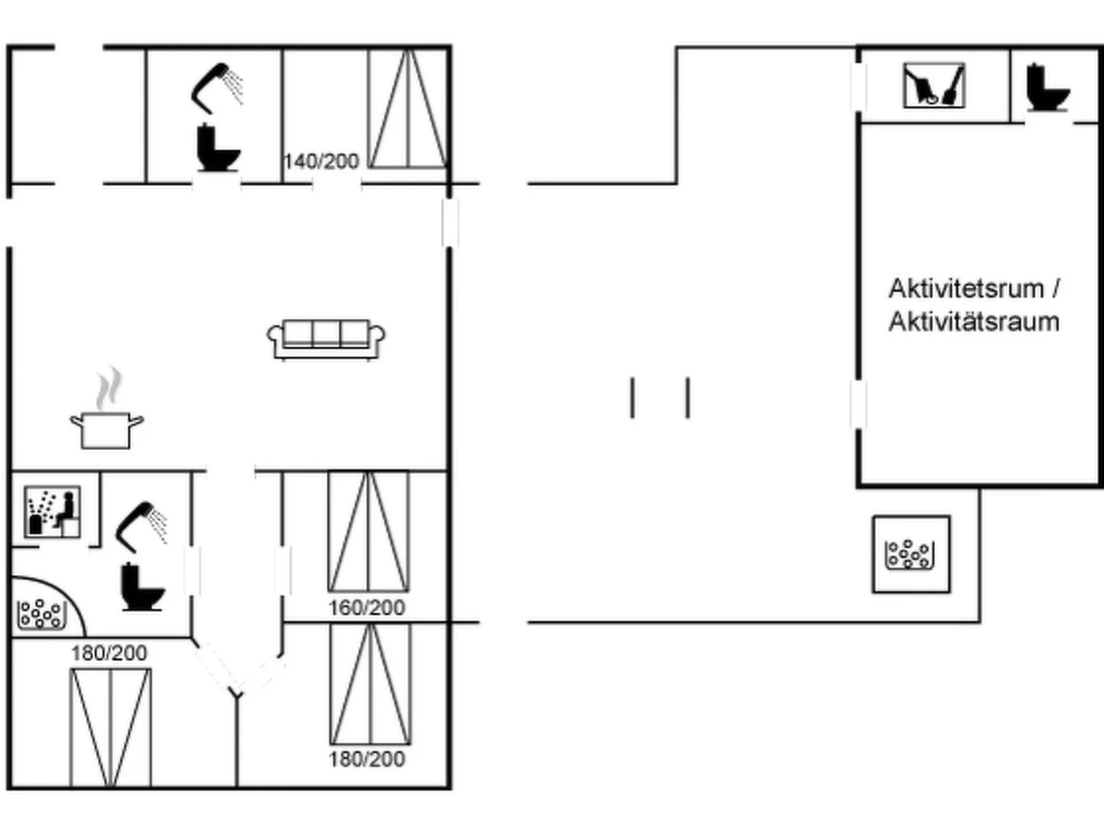 "Eveline" - 1.5km from the sea-Inside