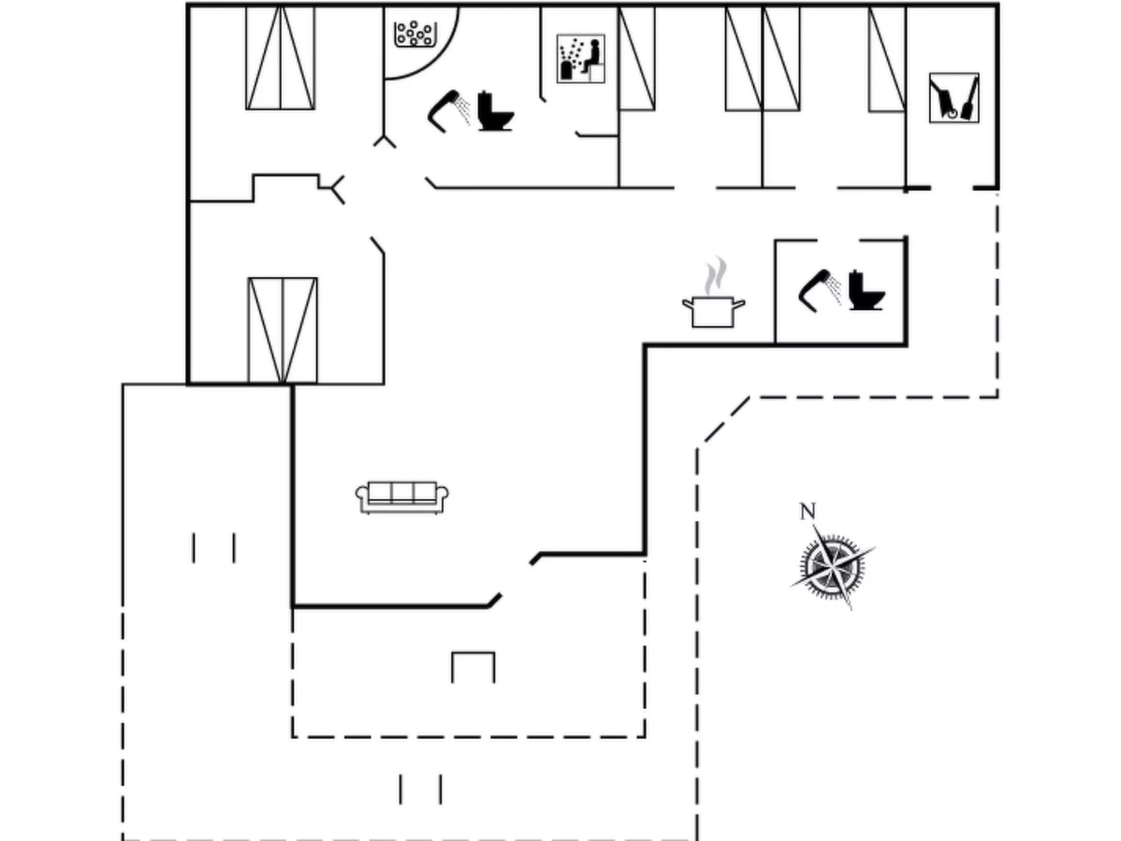 "Agved" - 1.5km from the sea-Dedans