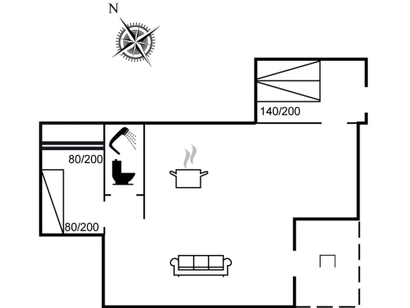 "Farina" - 150m from the sea-Inside