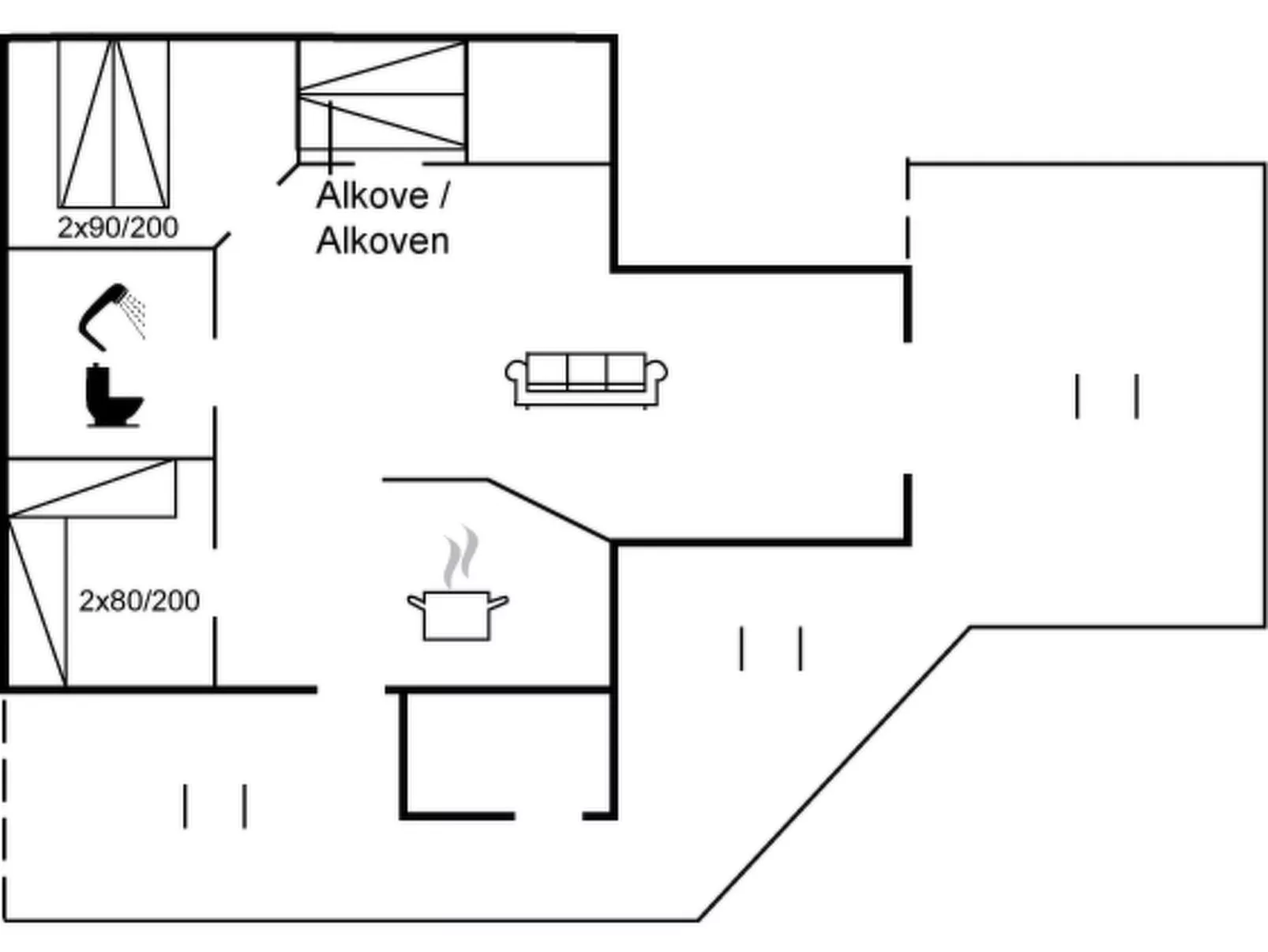 "Tolke" - 29km from the sea-Inside