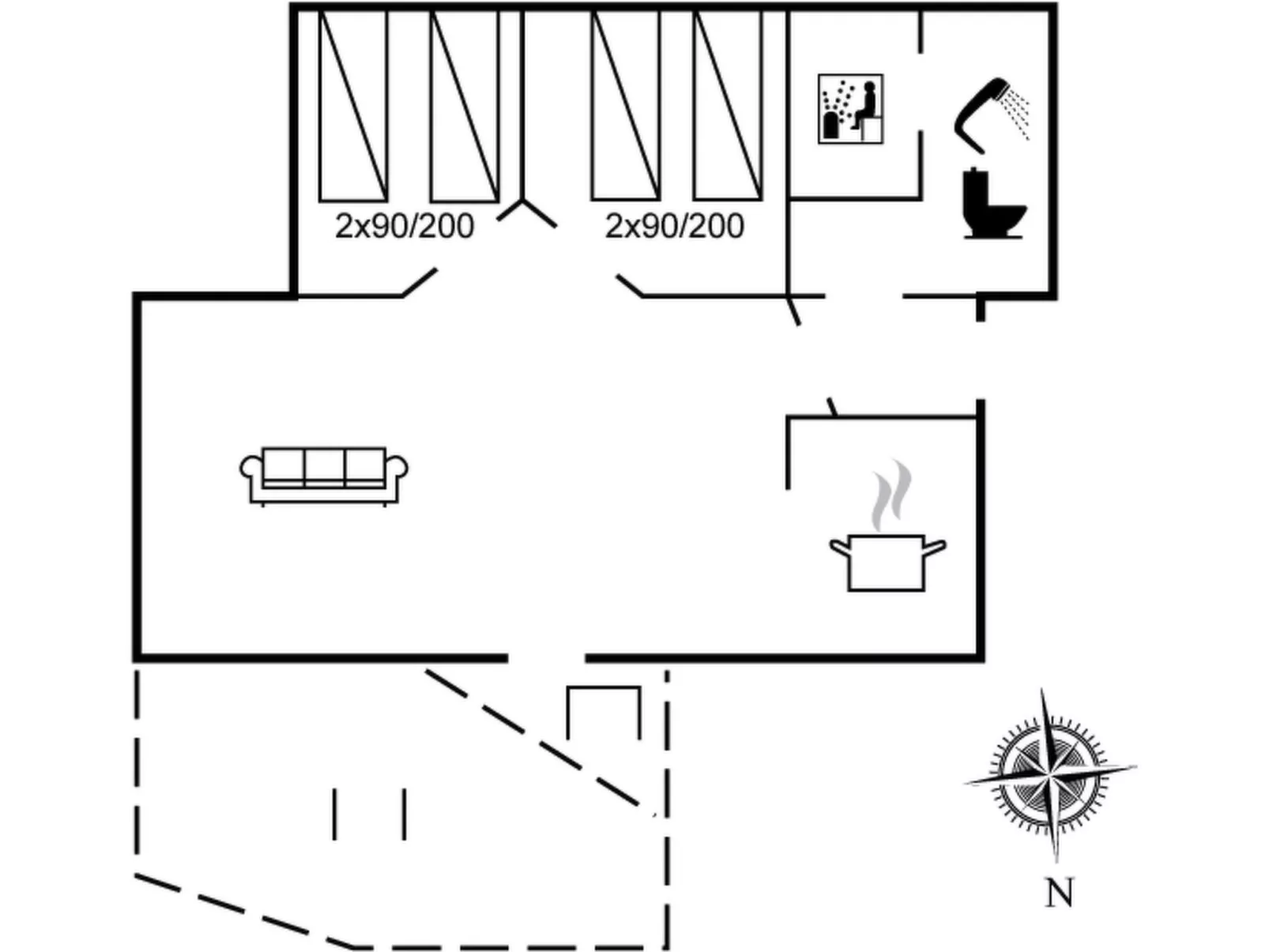 "Jolanda" - 800m from the sea-Inside