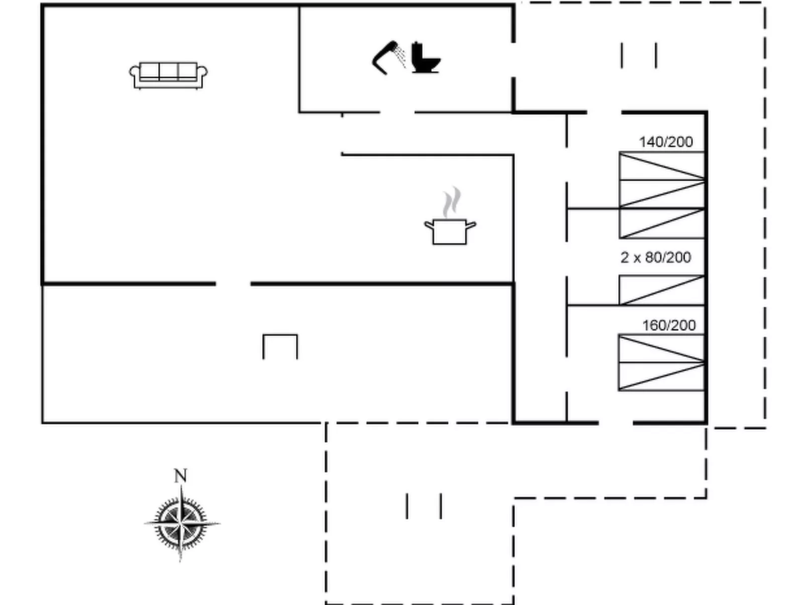"Assarina" - 300m to the fjord-Inside