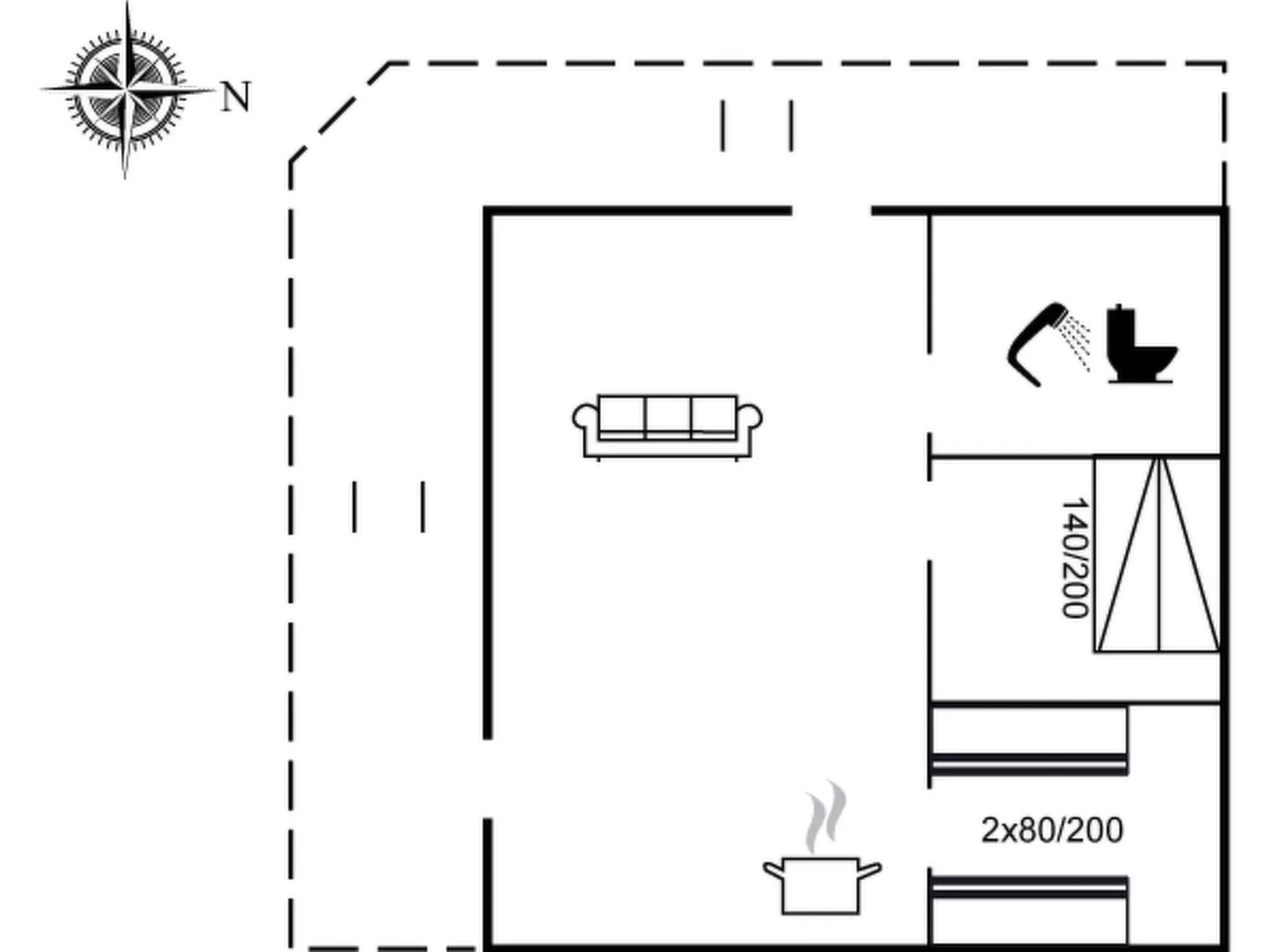 "Olof" - 100m from the sea-Inside