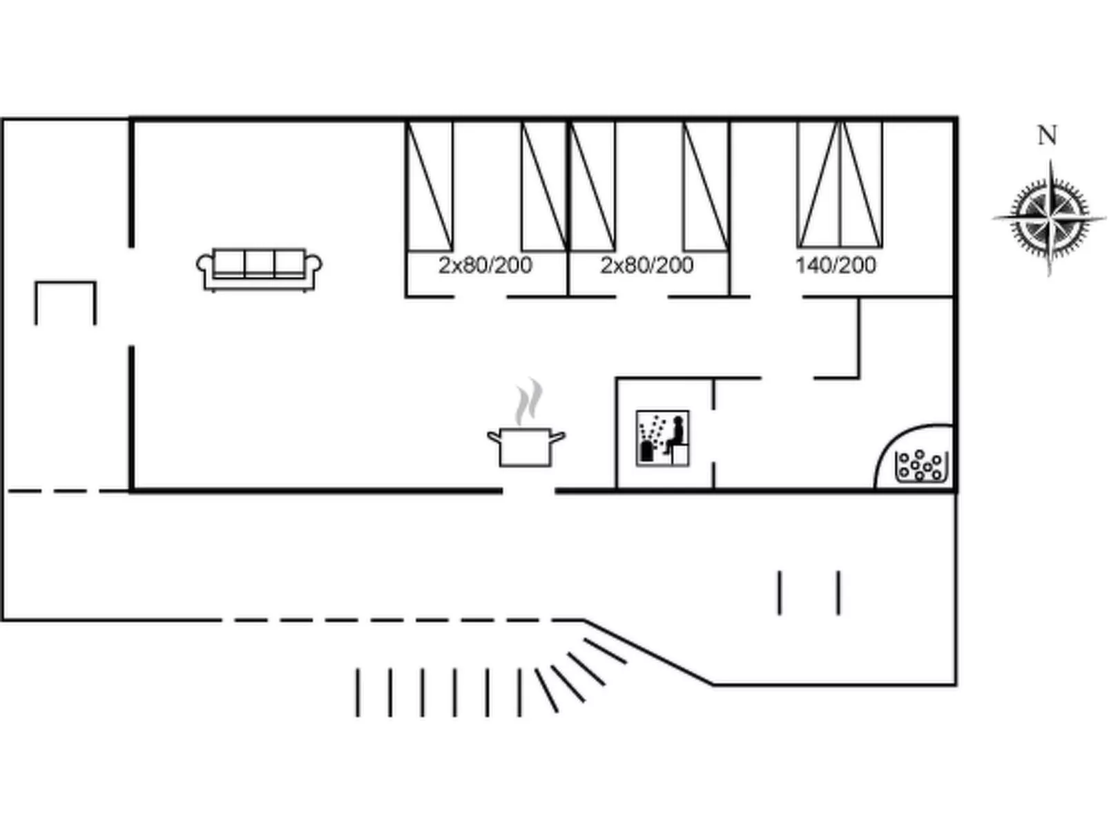 "Telia" - 250m from the sea-Inside