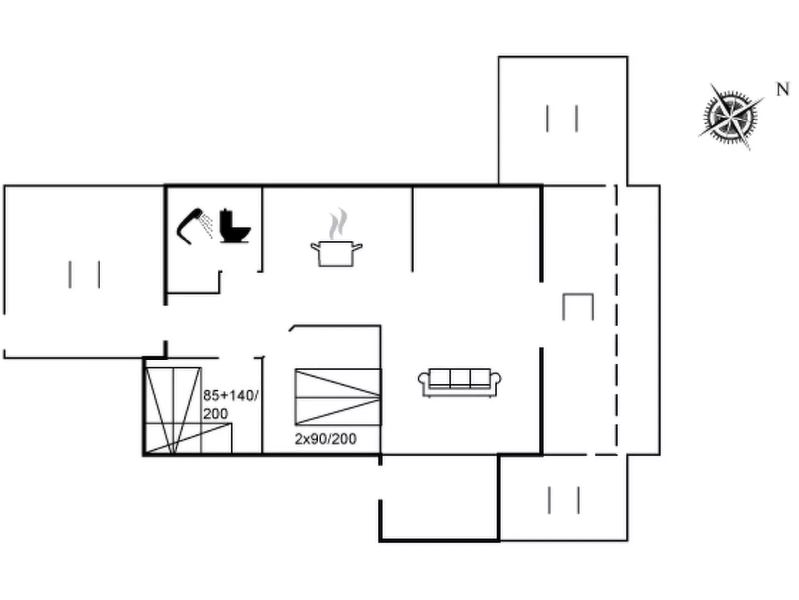 "Yvette" - 150m from the sea-Drinnen