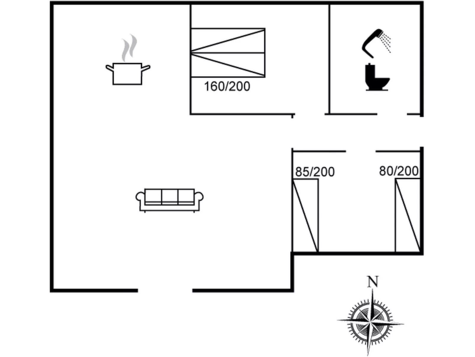 "Anselma" - 30km from the sea-Drinnen