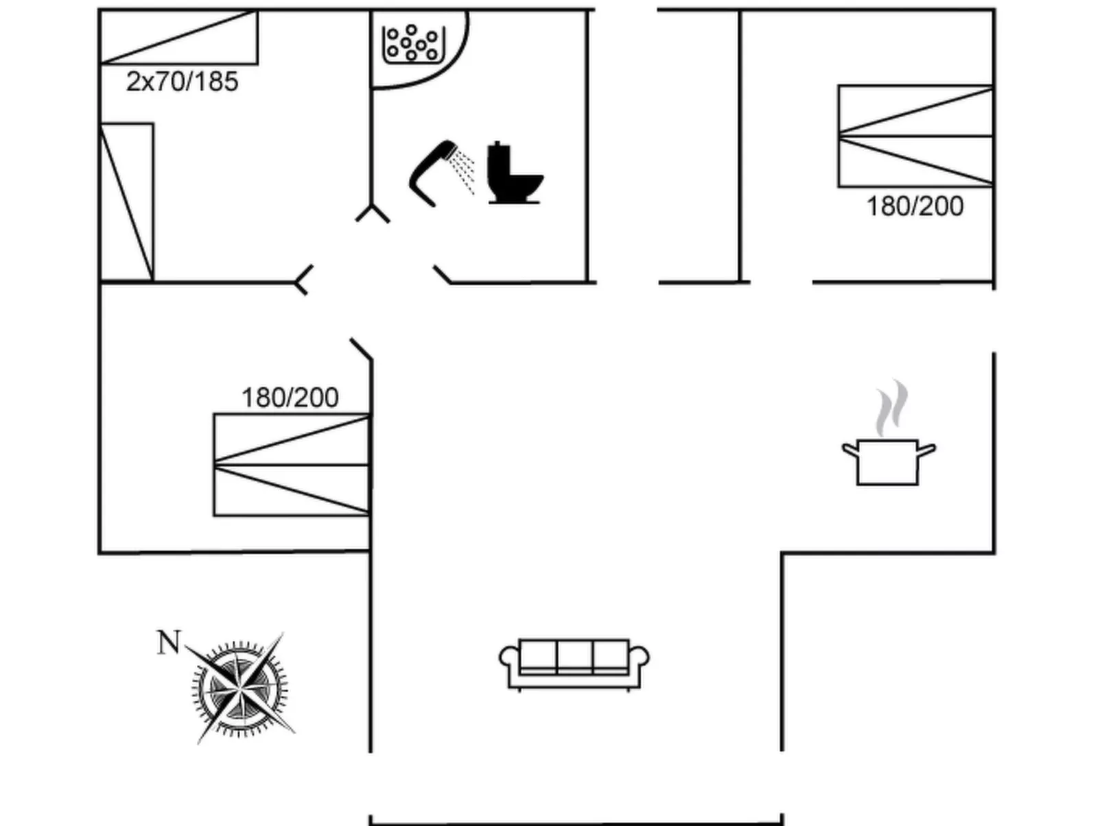 "Iorund" - 9km from the sea-Dedans