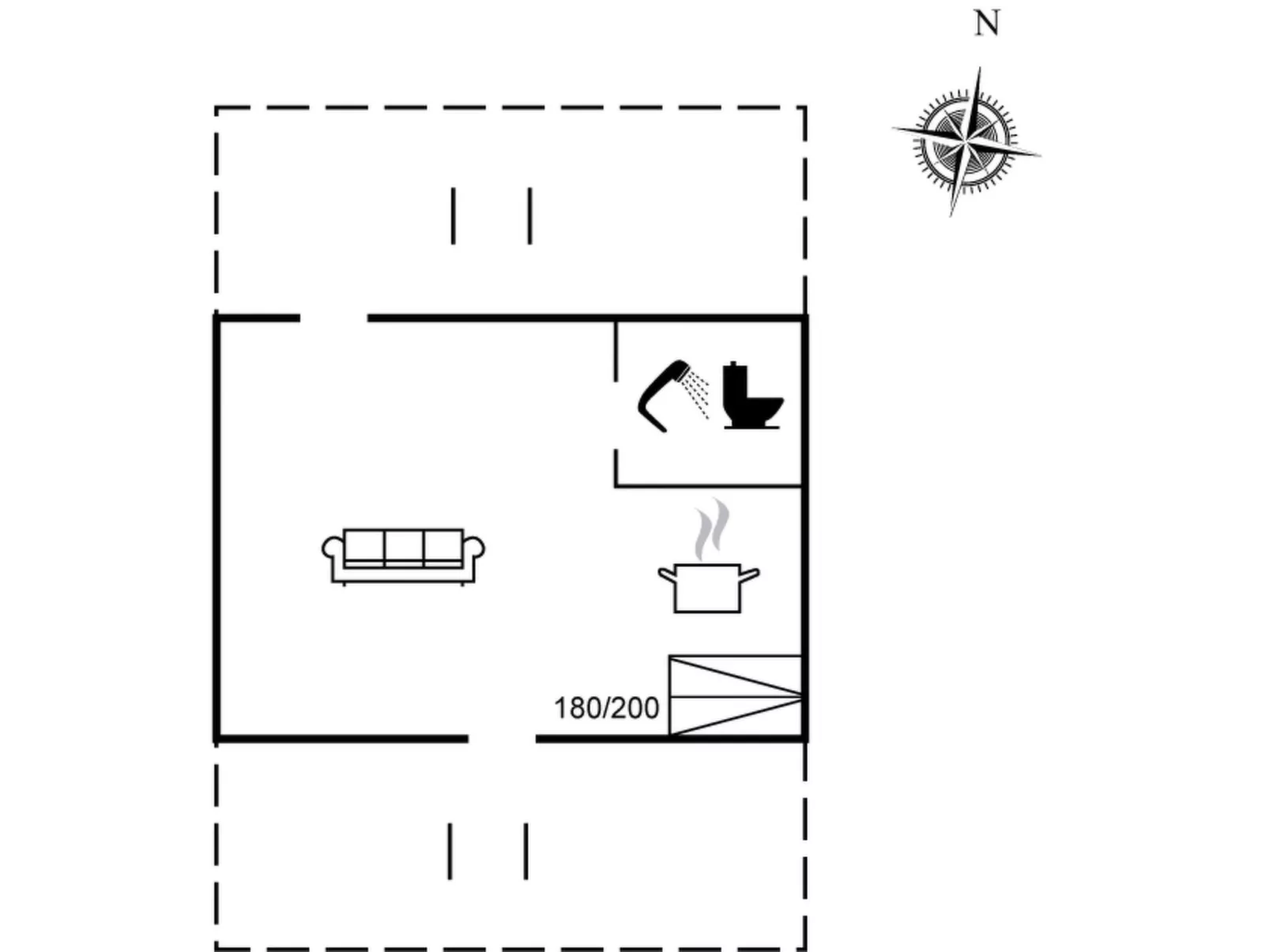 "Økil" - 2km from the sea-Dedans