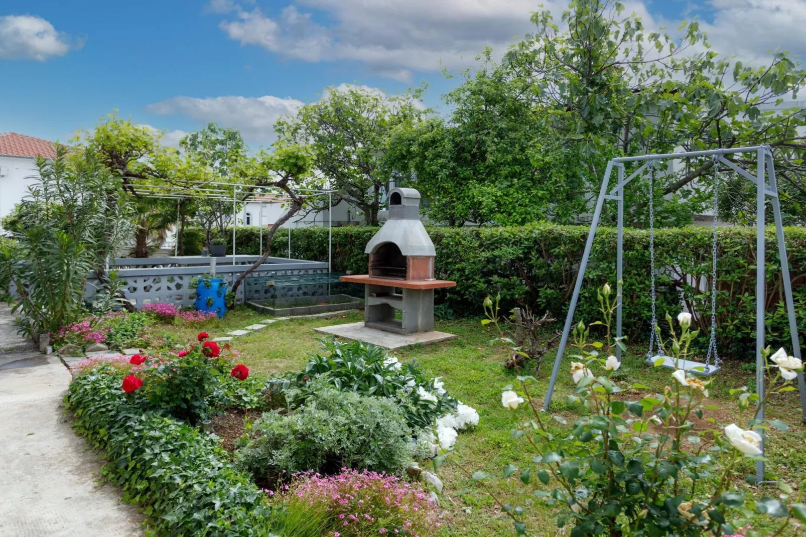 Charming and Tranquil Krk Center Apartment - One Bedroom Apartment with  Balcony-Im Freien