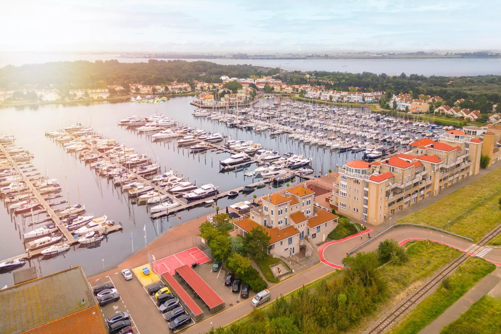 Marina Port Zélande 2-Gebiete Sommer 1 km