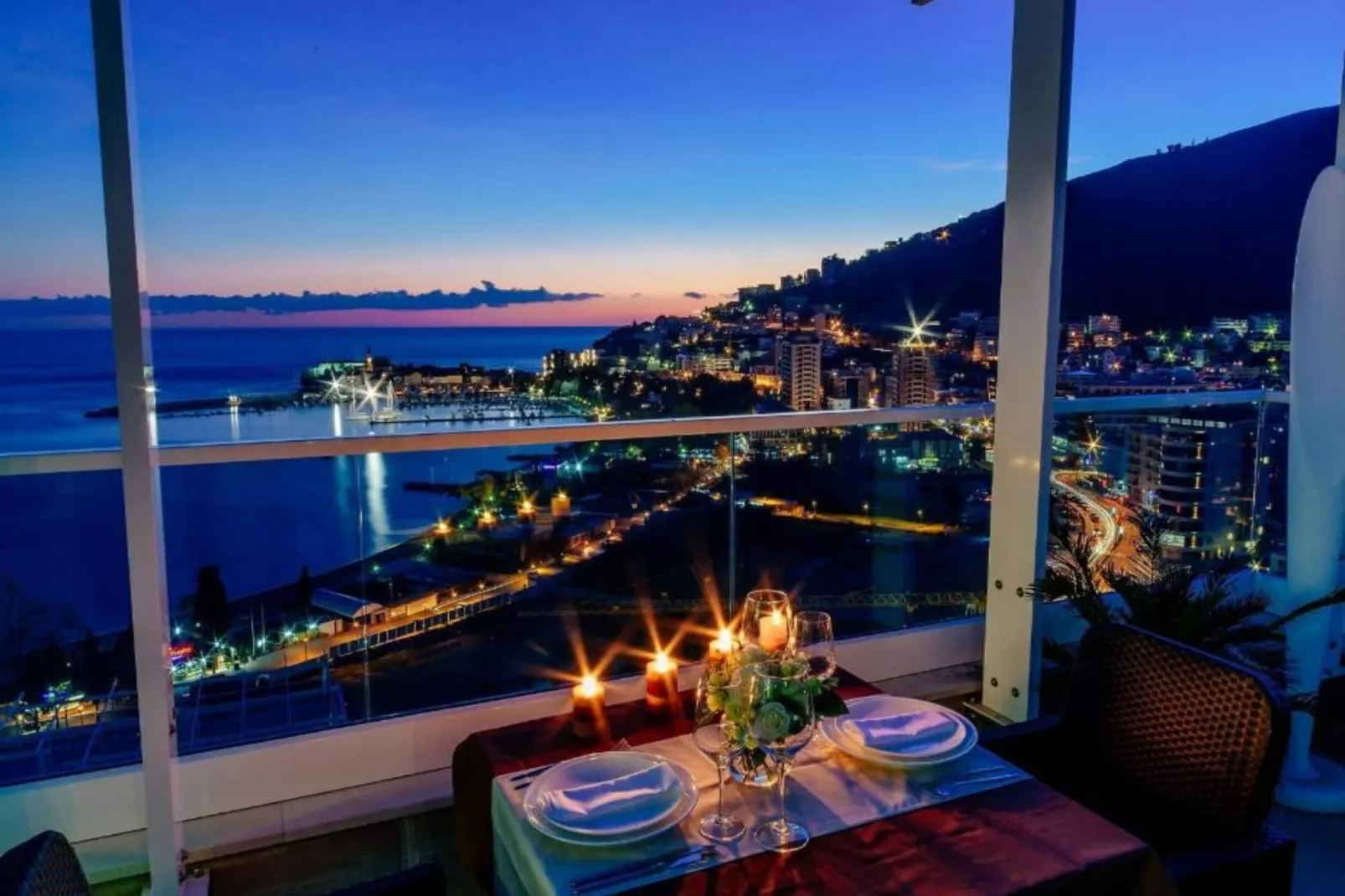 Exclusive Budva Stay Steps From the Beach - One Bedroom Apartment with Balcony-Terrace balcony