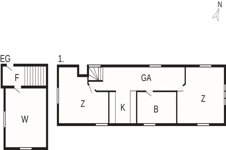 5 star holiday home in Millinge-Floor plan