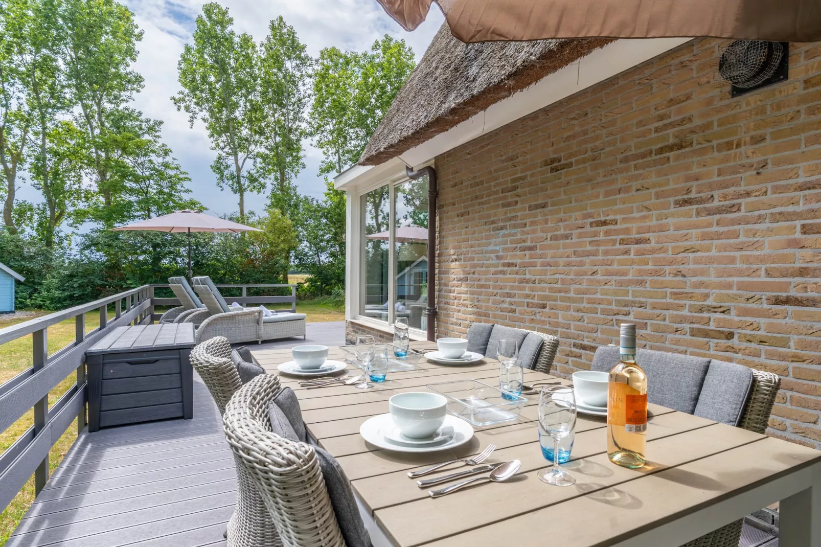 Eb & Vloed-Terrasse/Balkon