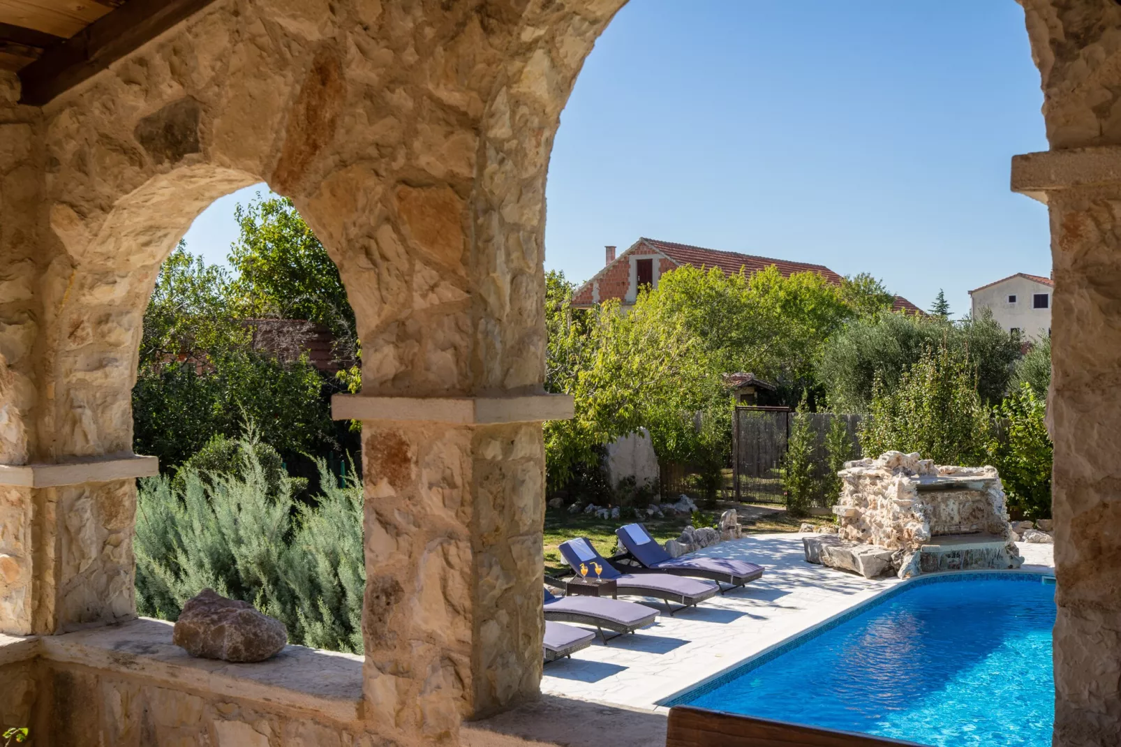 Villa Olea with private heated pool-Piscine