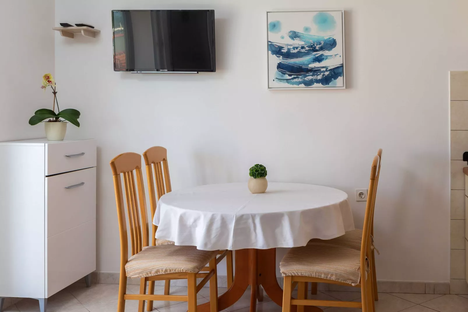 Apartments Bella Vista -One Bedroom Apartment with Terrace and Sea View (A2)-Indoor