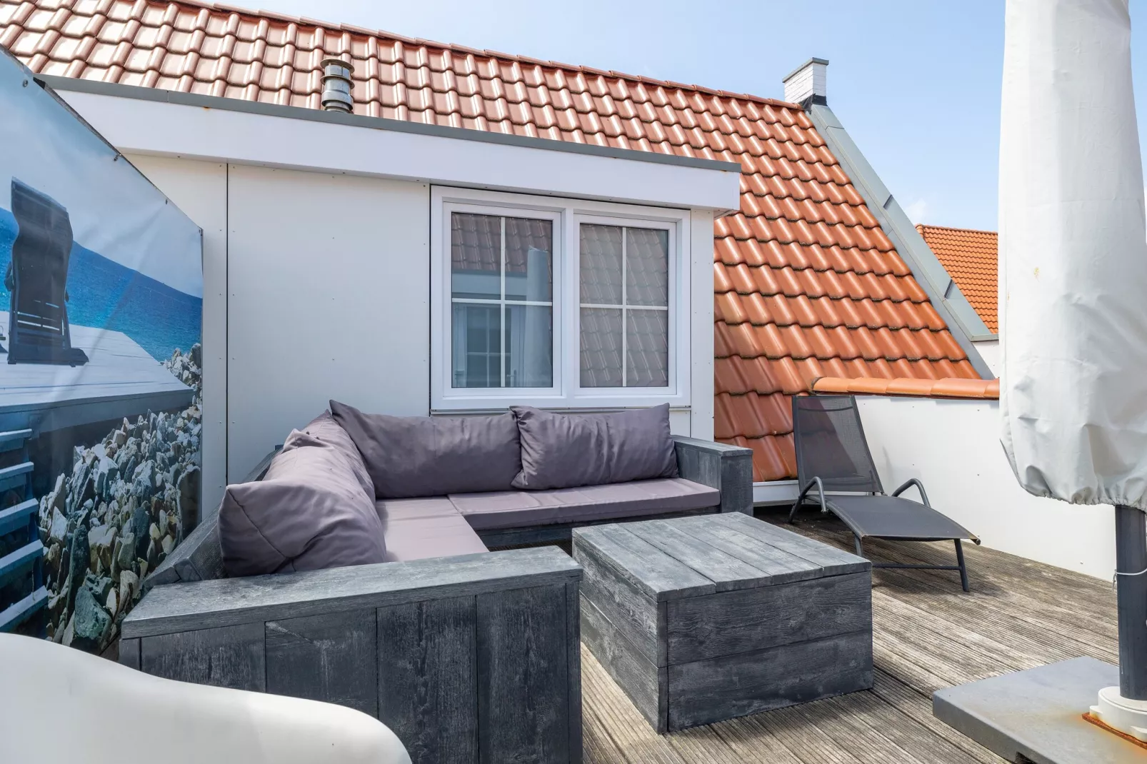 Appartement Kaapduinseweg 13 Dishoek 13D luxe 6p sauna-Terrasse / balcon