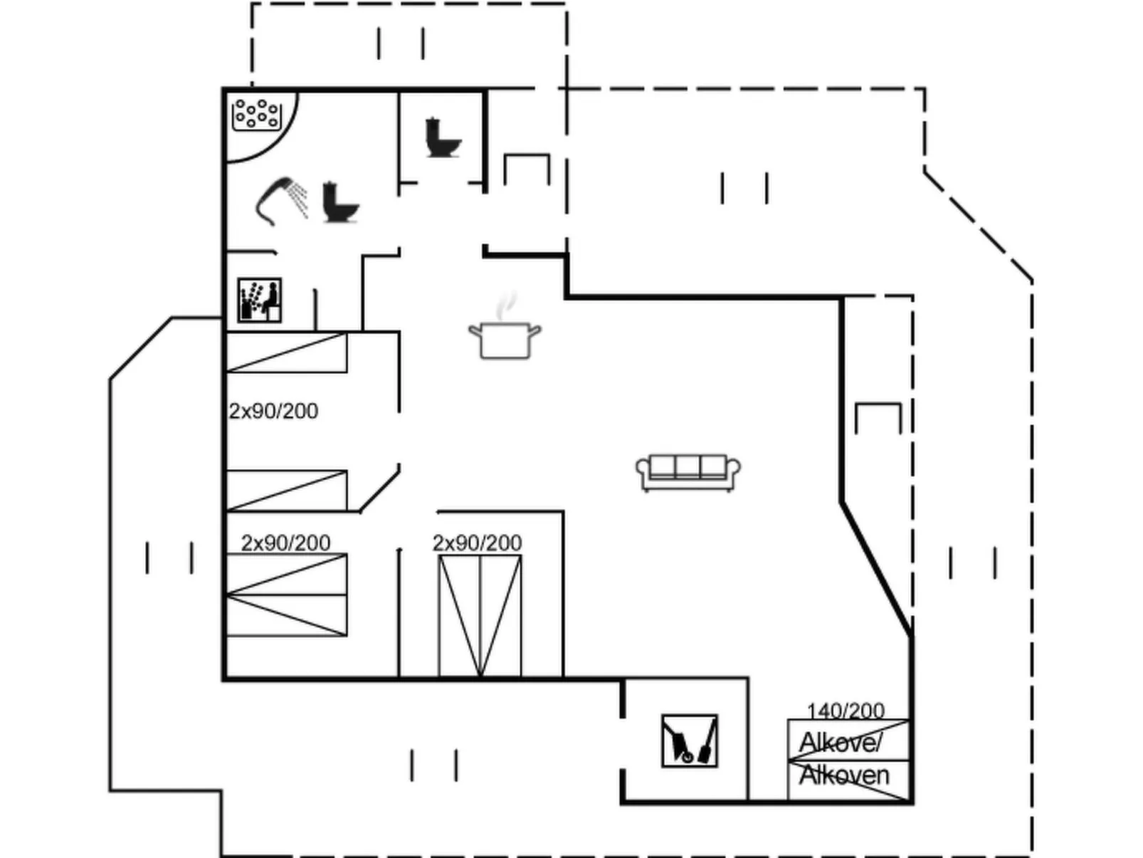 "Freek" - 400m from the sea-Inside