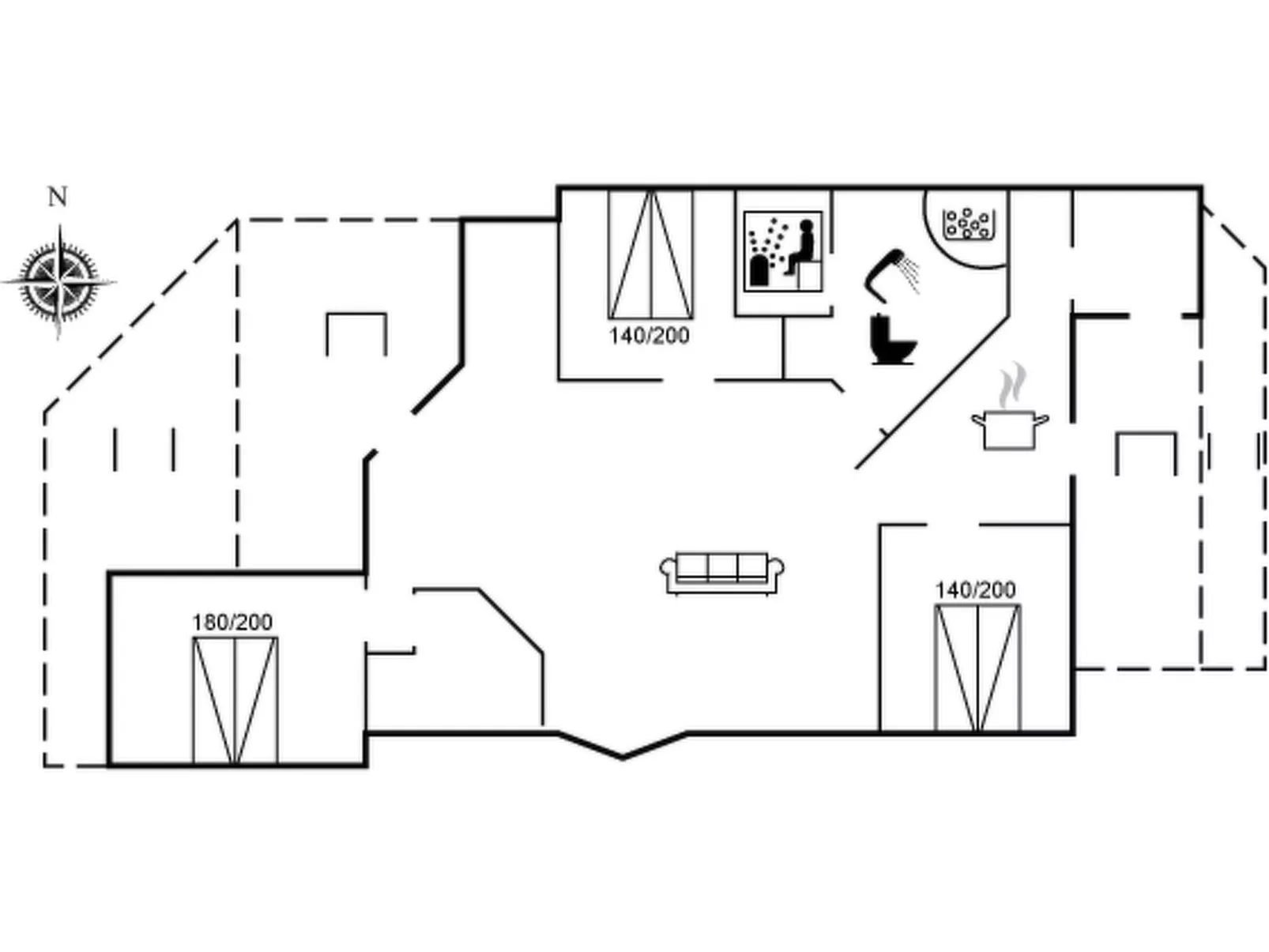 "Estella" - 500m to the fjord-Dedans