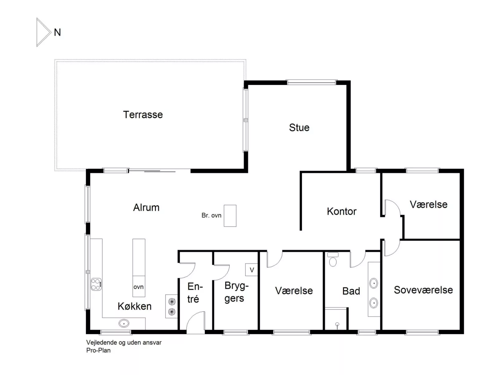 "Ermelinda" - 900m to the fjord-Drinnen