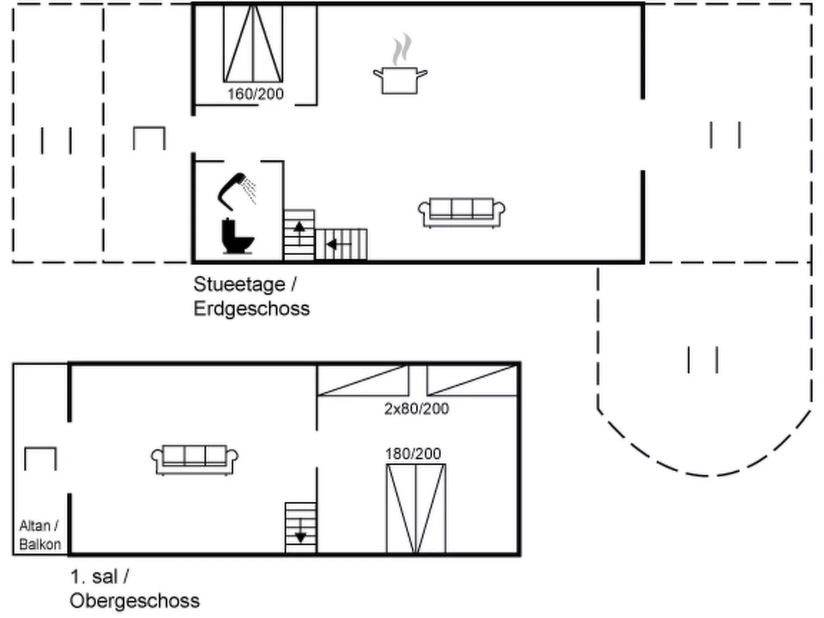"Thormund" - 350m from the sea-Drinnen