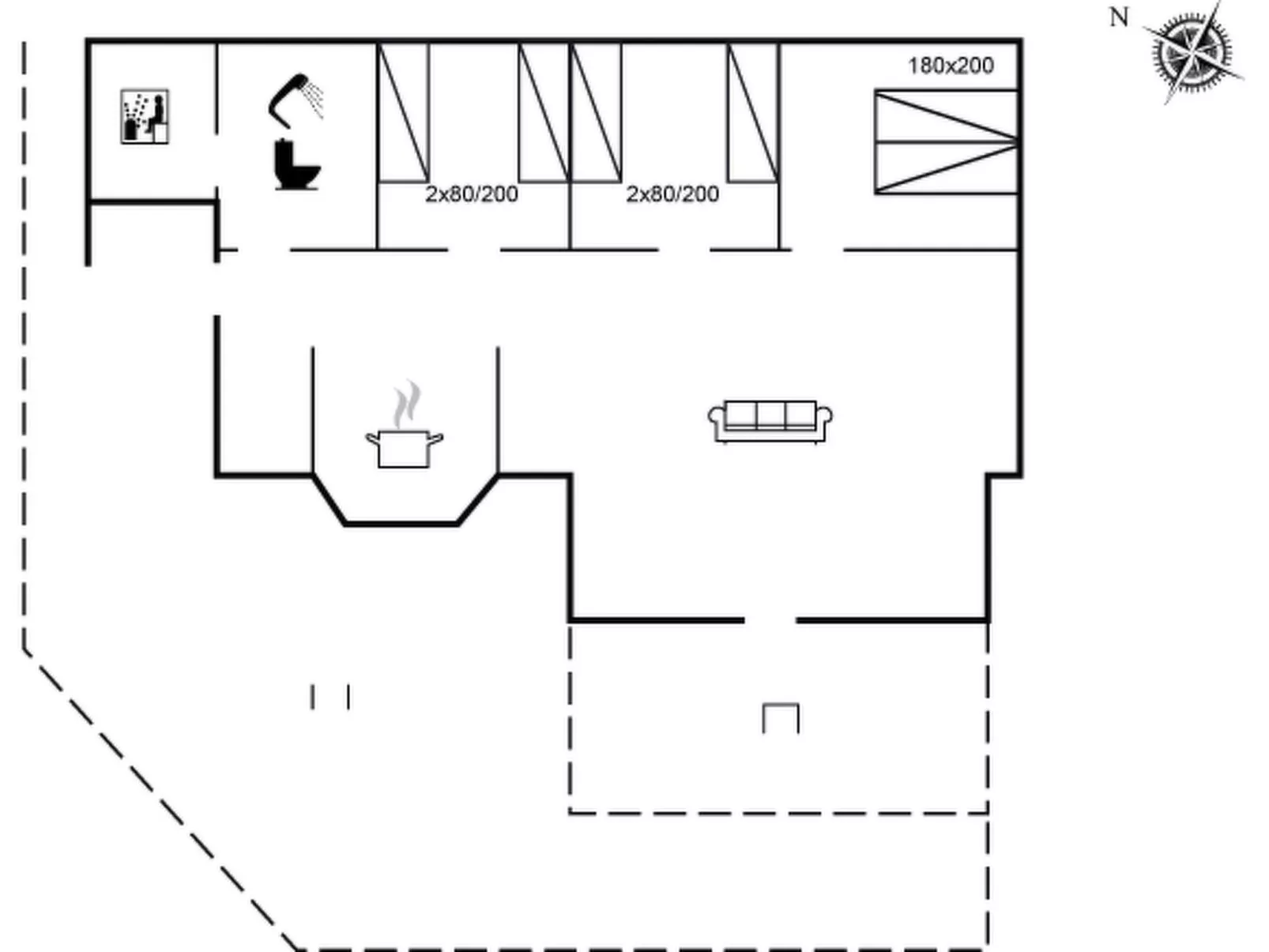"Kierstine" - 100m from the sea-Dedans