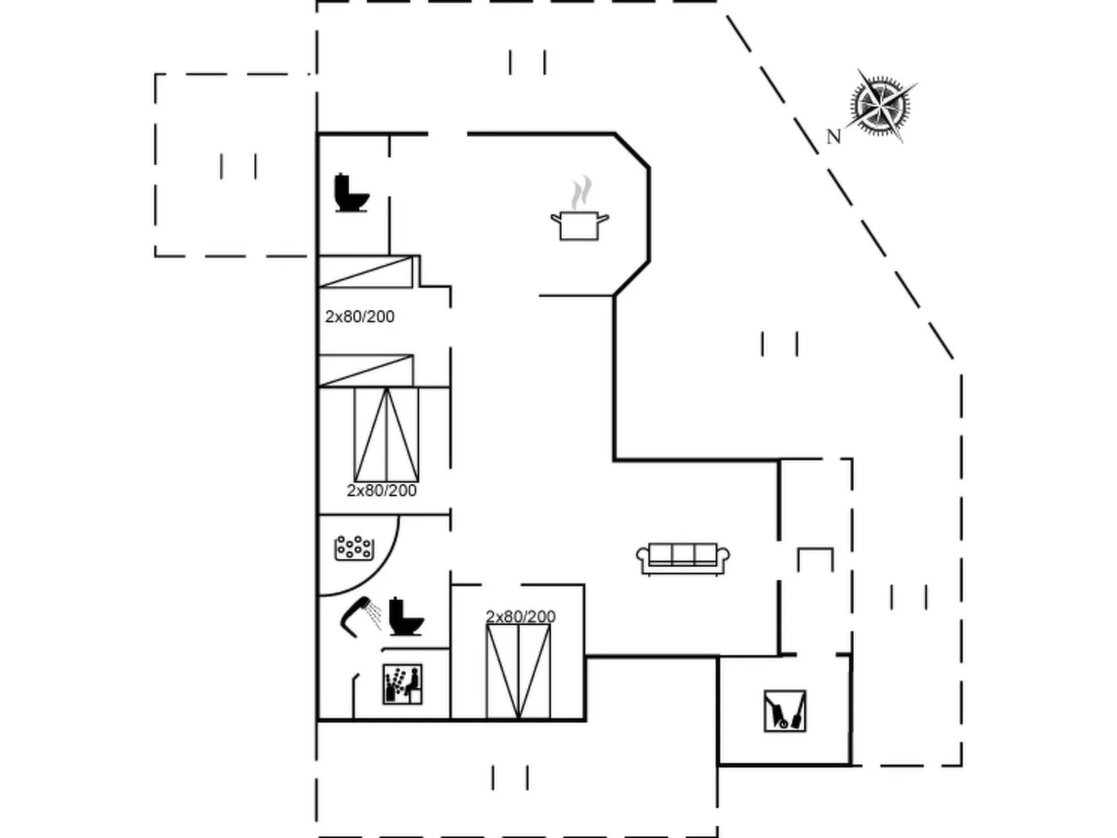 "Chrisse" - 550m from the sea-Inside