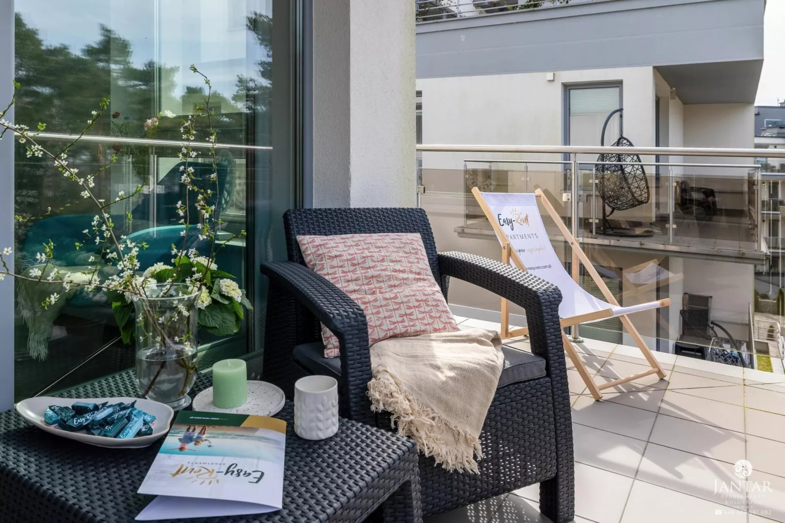 Apartament Grunwaldzka 12c-22 Pobierowo-Terrasse / balcon