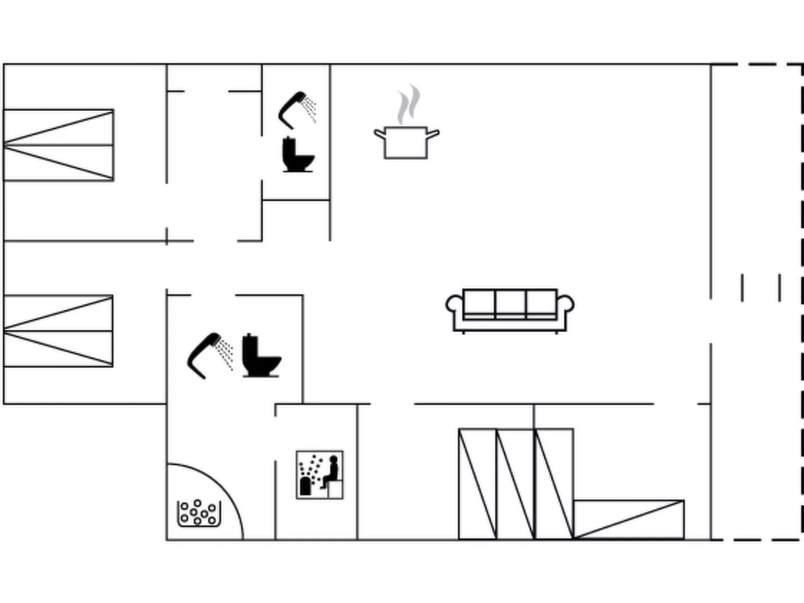 "Thala" - 35m from the sea-Dedans